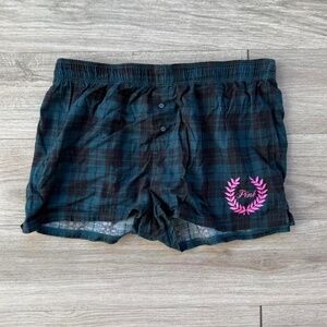 PINK By VS Plaid Pajama Shorts